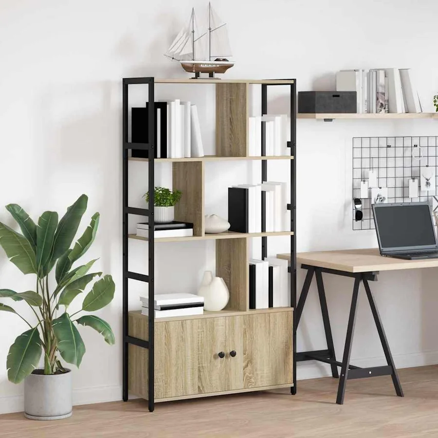 Étagère Chêne Sonoma 80 x 30 x 155,5 cm Bois d'ingénierie - 4