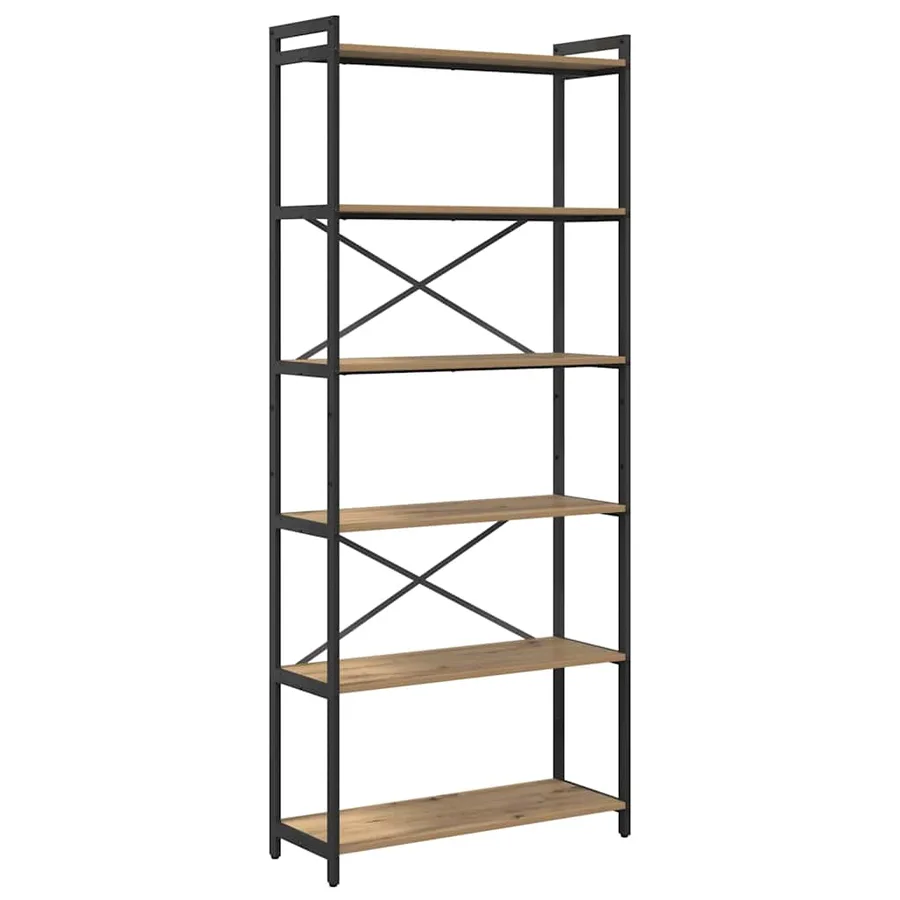 Étagère 80 x 30 x 189,5 cm Bois d'ingénierie Chêne artisanal - 2