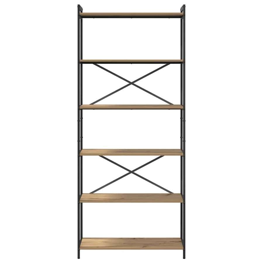 Étagère 80 x 30 x 189,5 cm Bois d'ingénierie Chêne artisanal - 5