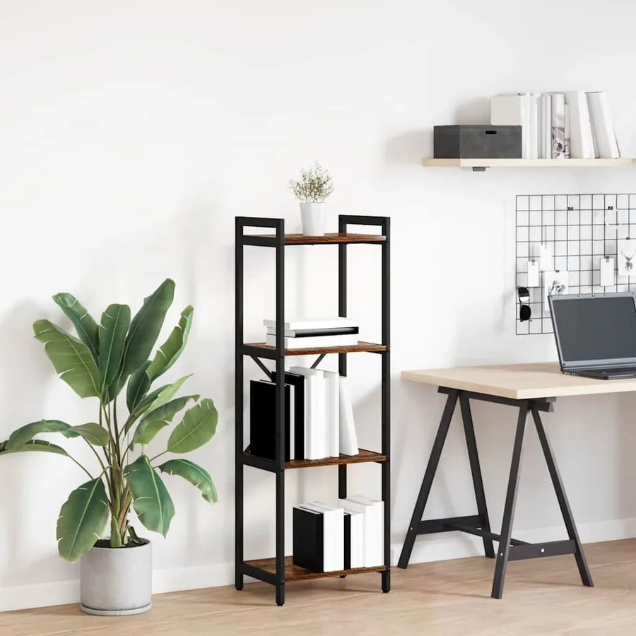 Étagère Chêne fumé 40 x 30 x 119 cm Bois d'ingénierie
