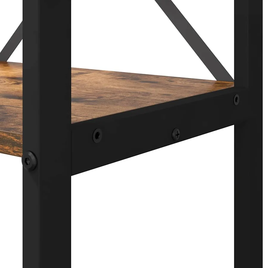 Étagère Chêne fumé 40 x 30 x 119 cm Bois d'ingénierie - 7