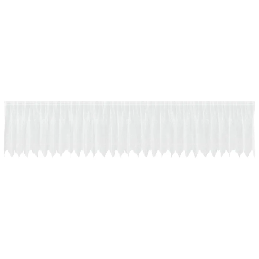 Rideau en Dentelle avec des rideaux Blanc 80 x 750 cm Polyester - 2