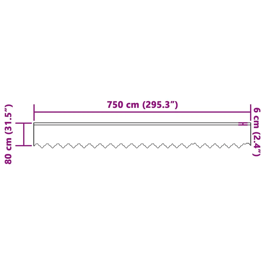 Rideau en Dentelle avec des rideaux Blanc 80 x 750 cm Polyester - 8