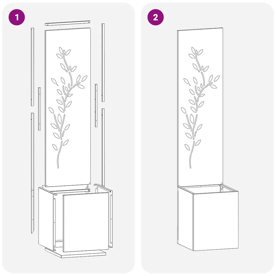 Écran de confidentialité de jardin Anthracite 32 x 32 x 150 cm - 9