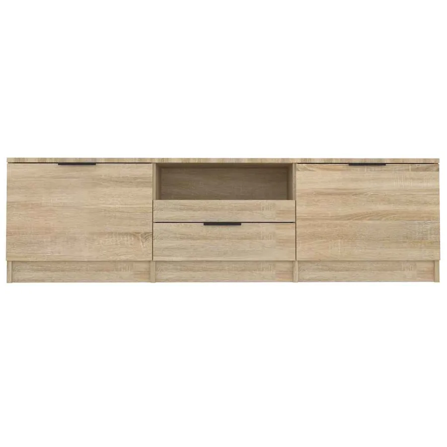 Meuble TV Chêne Sonoma 140x35x40 cm Bois d'ingénierie - 5