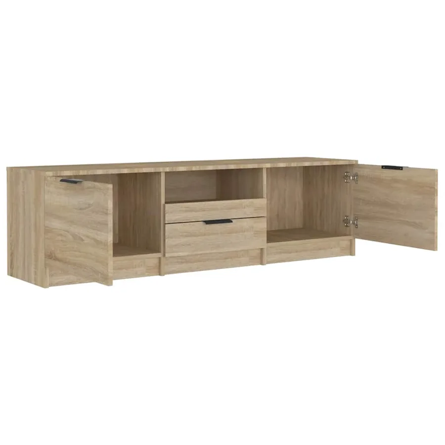 Meuble TV Chêne Sonoma 140x35x40 cm Bois d'ingénierie - 6