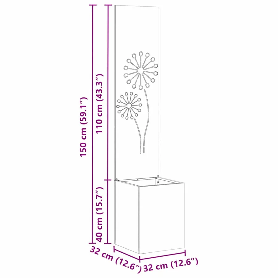Écran de confidentialité de jardin Anthracite 32 x 150 cm - 11