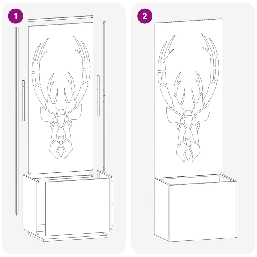 Écran de confidentialité de jardin Argenté 50 x 150 cm - 8