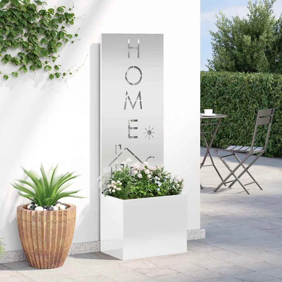 Écran de confidentialité de jardin Fretwork Argenté 50 x 150 cm - 4