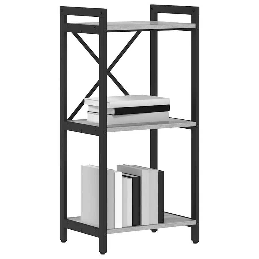Étagère Sonoma gris 40 x 30 x 85 cm Bois d'ingénierie - 2