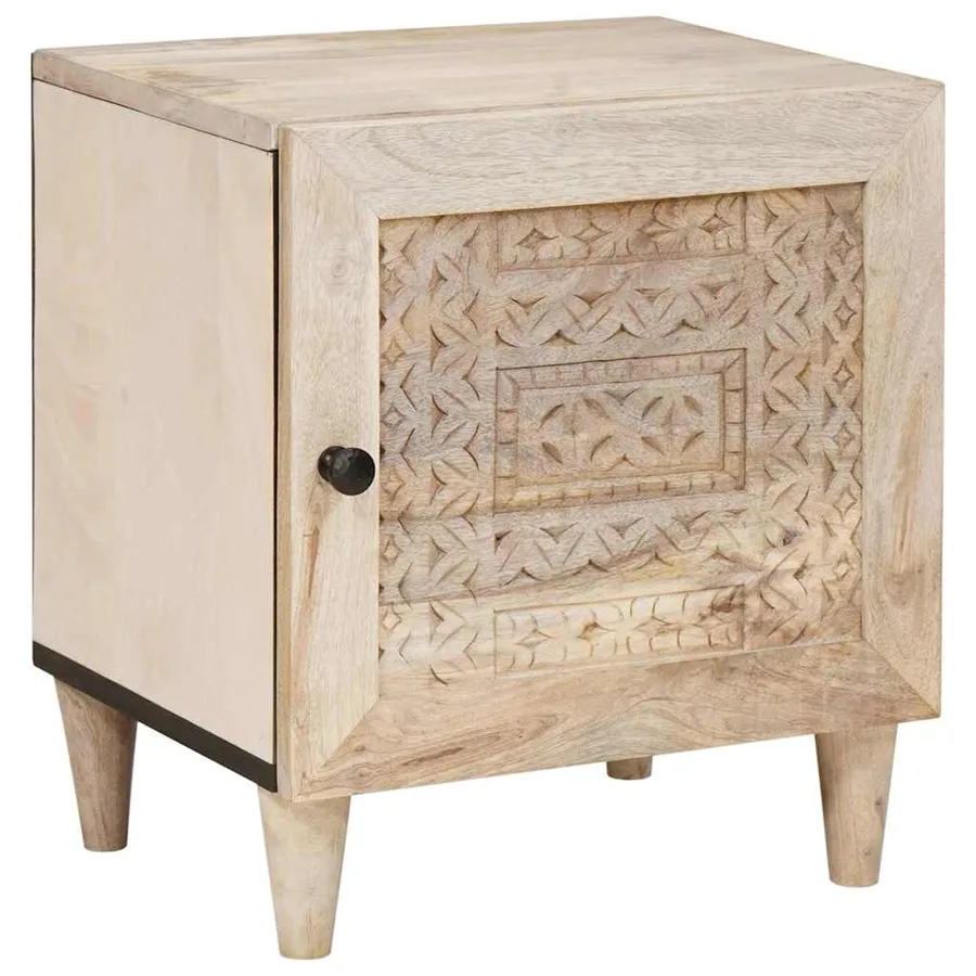 Table de chevet 2 pcs Blanc 80 x 50 x 40 cm Bois d'ingénierie - 2