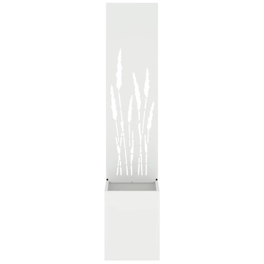 Écran de confidentialité de jardin Fretwork Blanc 32 x 150 cm - 5