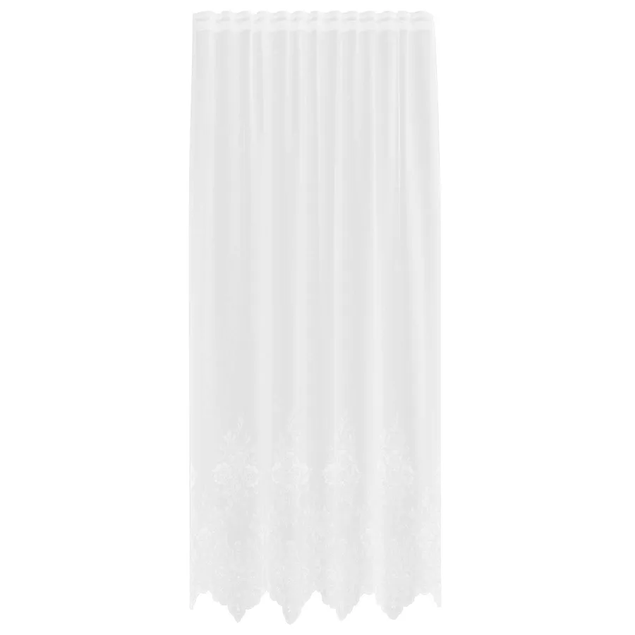 Rideau en Dentelle avec des rideaux Blanc 220x150cm Polyester - 2