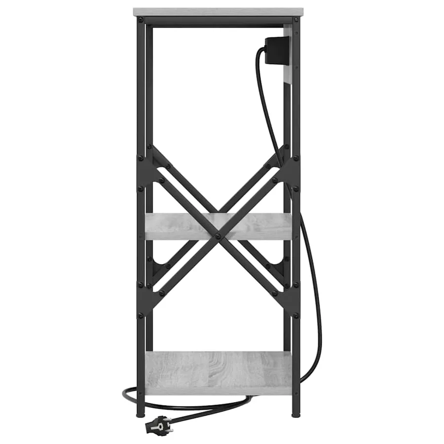 Cabinet de chevet 2 pcs Gris Sonoma 41 x 31 x 76 cm - 7