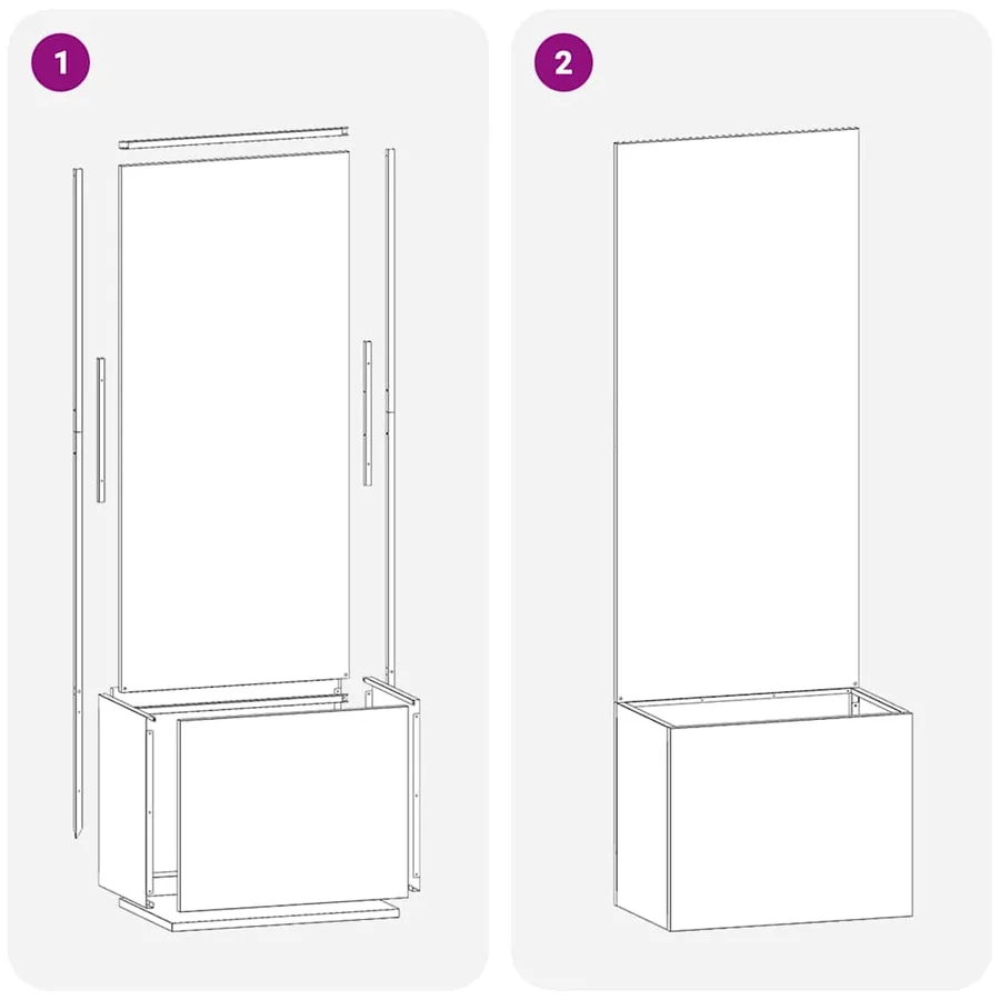 Écran de confidentialité de jardin Anthracite 50 x 150 cm - 9