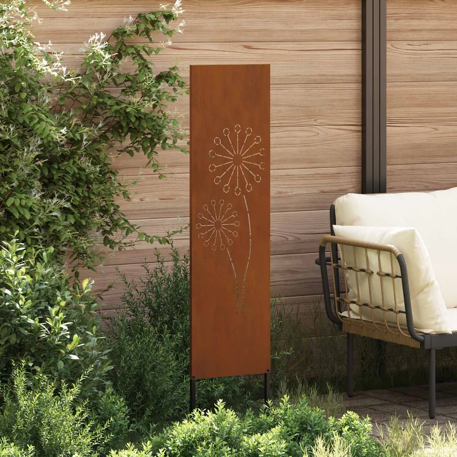 Écran de confidentialité de jardin Fretwork Rouillé 32 x 140 cm - 3