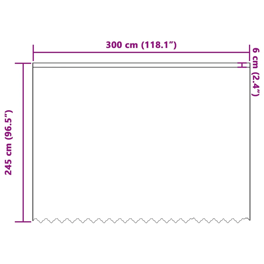Rideau en Dentelle avec des rideaux Blanc 245x300cm Polyester - 8