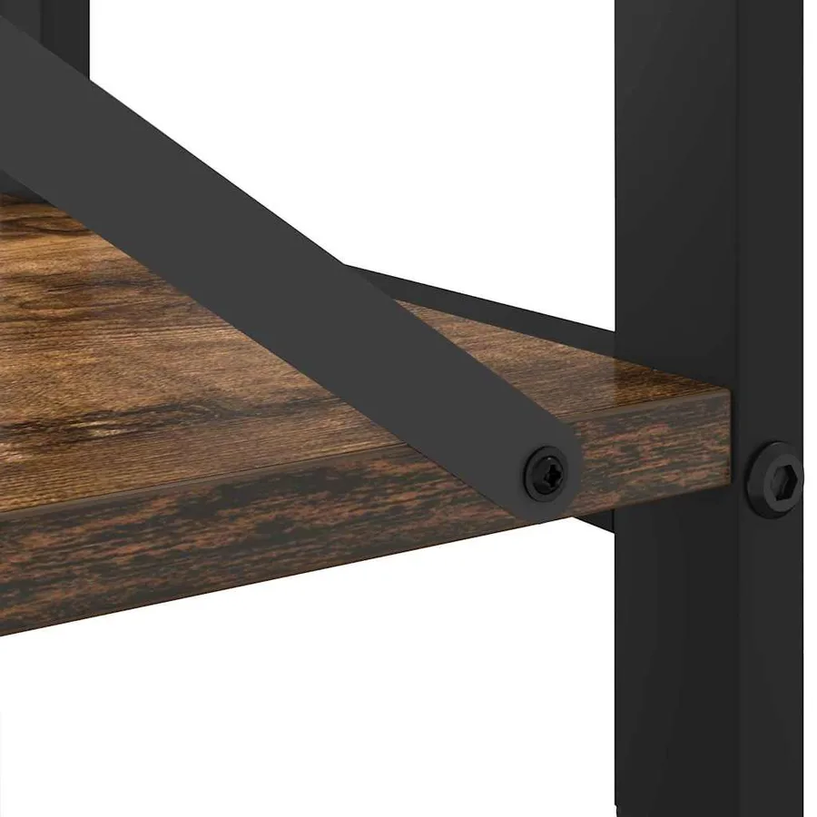Étagère Chêne fumé 80 x 30 x 50 cm Bois d'ingénierie - 9