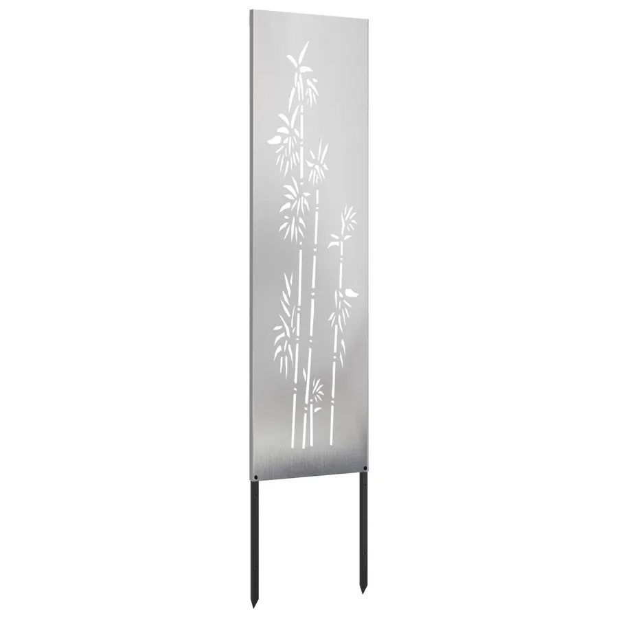 Écran de confidentialité de jardin Floral Argenté 32 x 140 cm - 5
