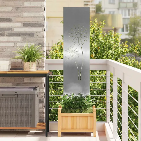 Écran de confidentialité de jardin Fretwork Argenté 32 x 140 cm