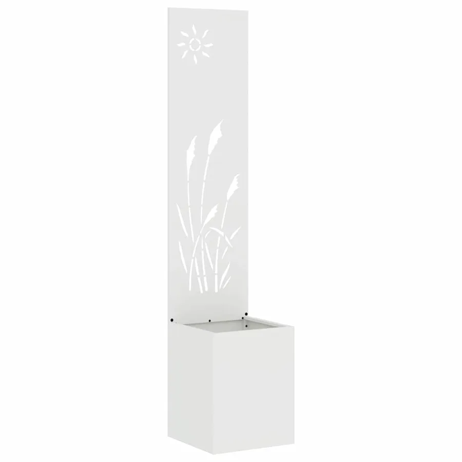 Écran de confidentialité de jardin Fretwork Blanc 32 x 150 cm - 2