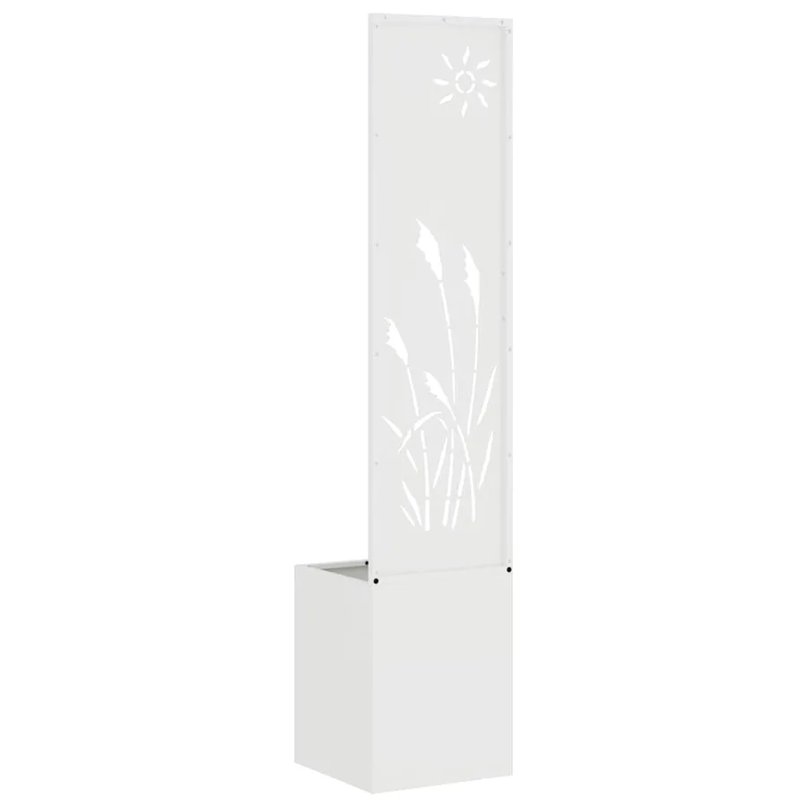 Écran de confidentialité de jardin Fretwork Blanc 32 x 150 cm - 7