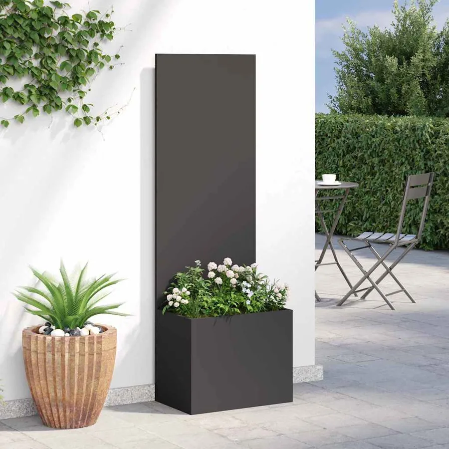 Écran de confidentialité de jardin Fretwork Noir 50 x 150 cm - 4