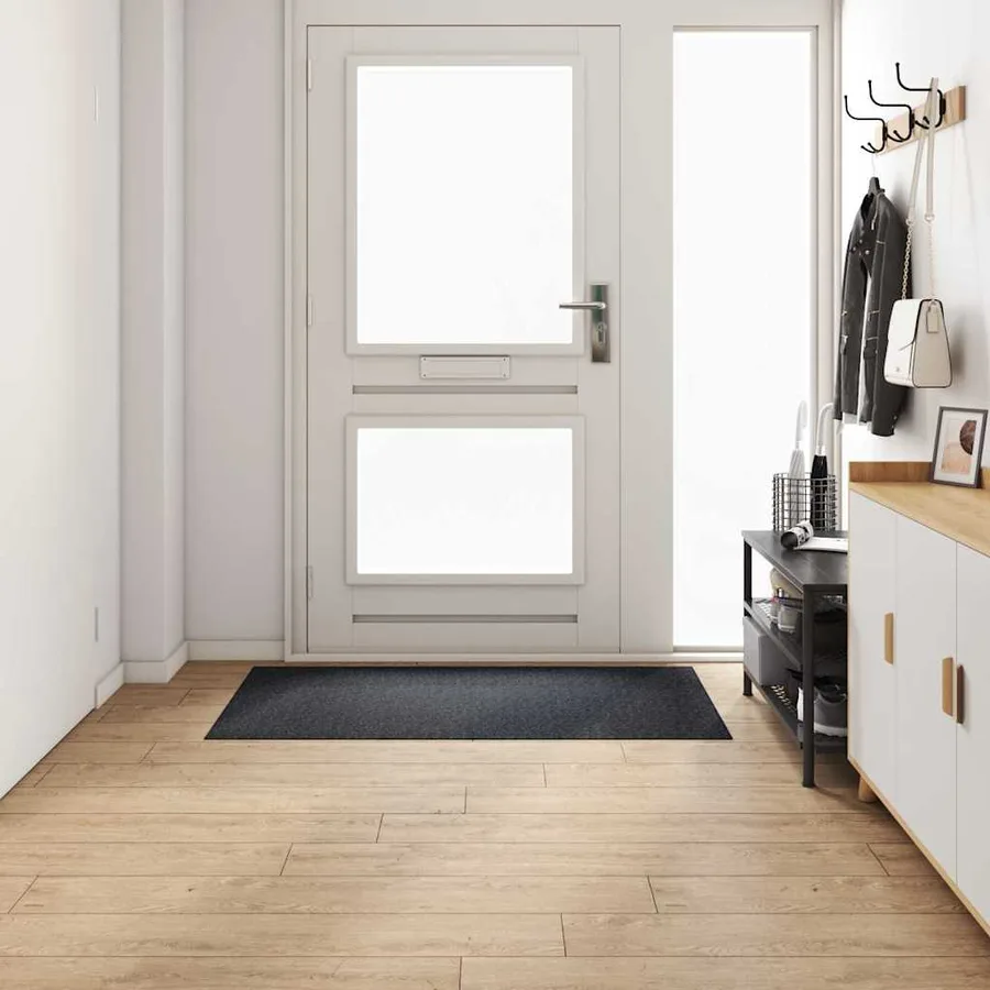 Tapis Couloir Anthracite 80 x 150 cm tissu - 3