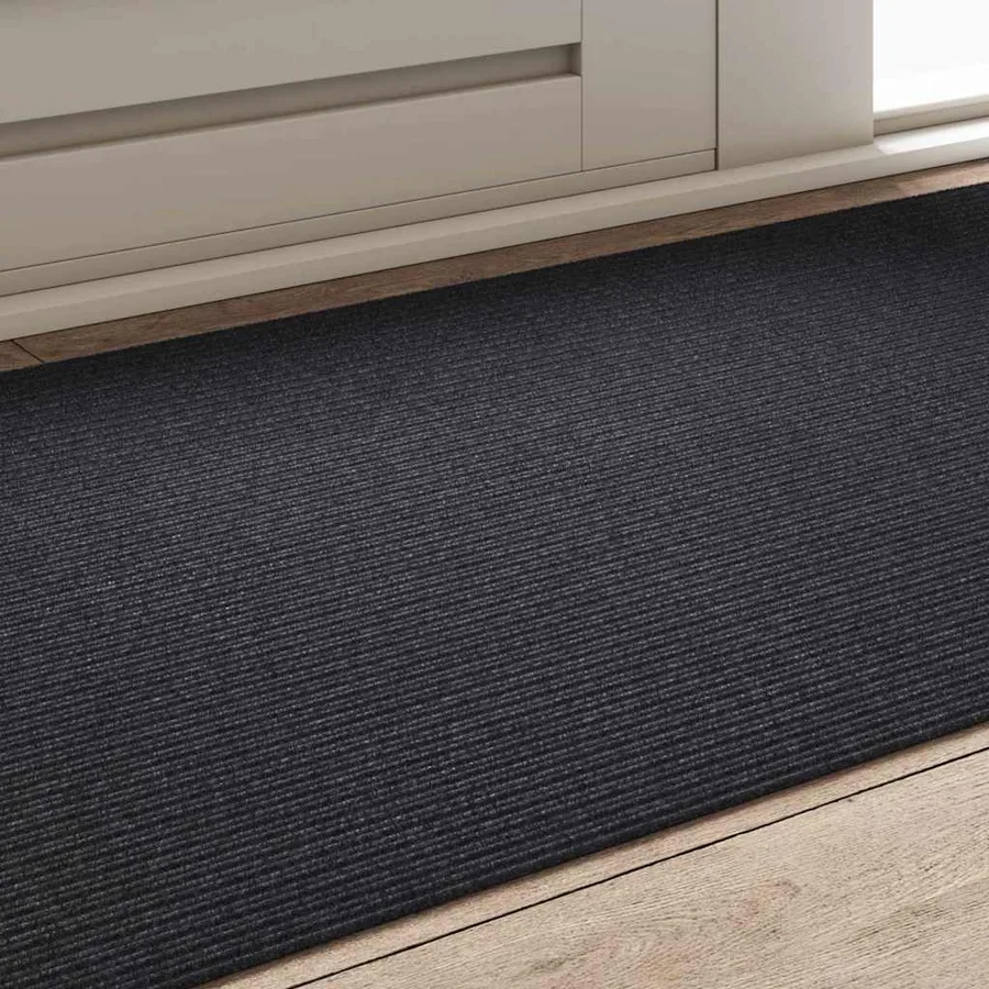 Tapis Couloir Anthracite 80 x 150 cm tissu - 4