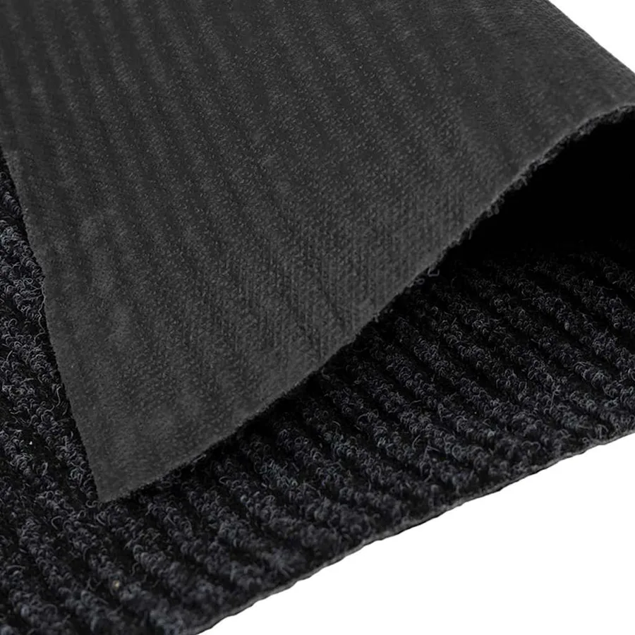 Tapis Couloir Anthracite 80 x 150 cm tissu - 7
