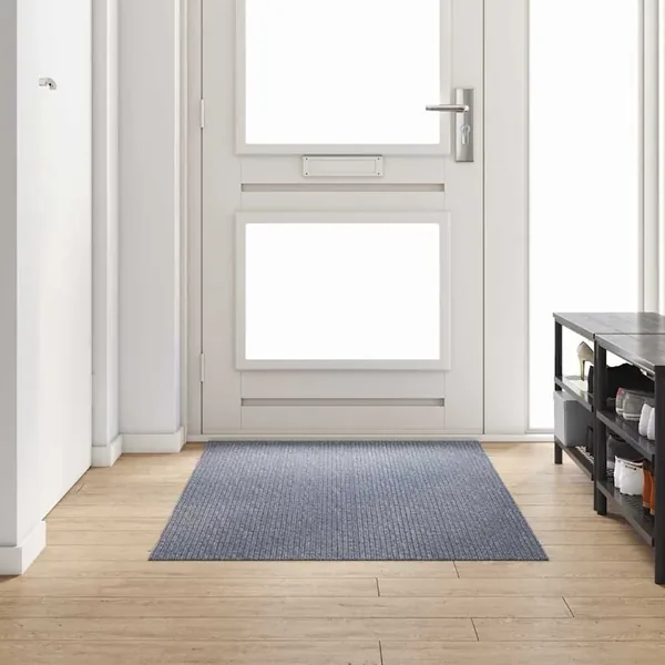 Tapis Couloir Gris clair 100 x 200 cm tissu