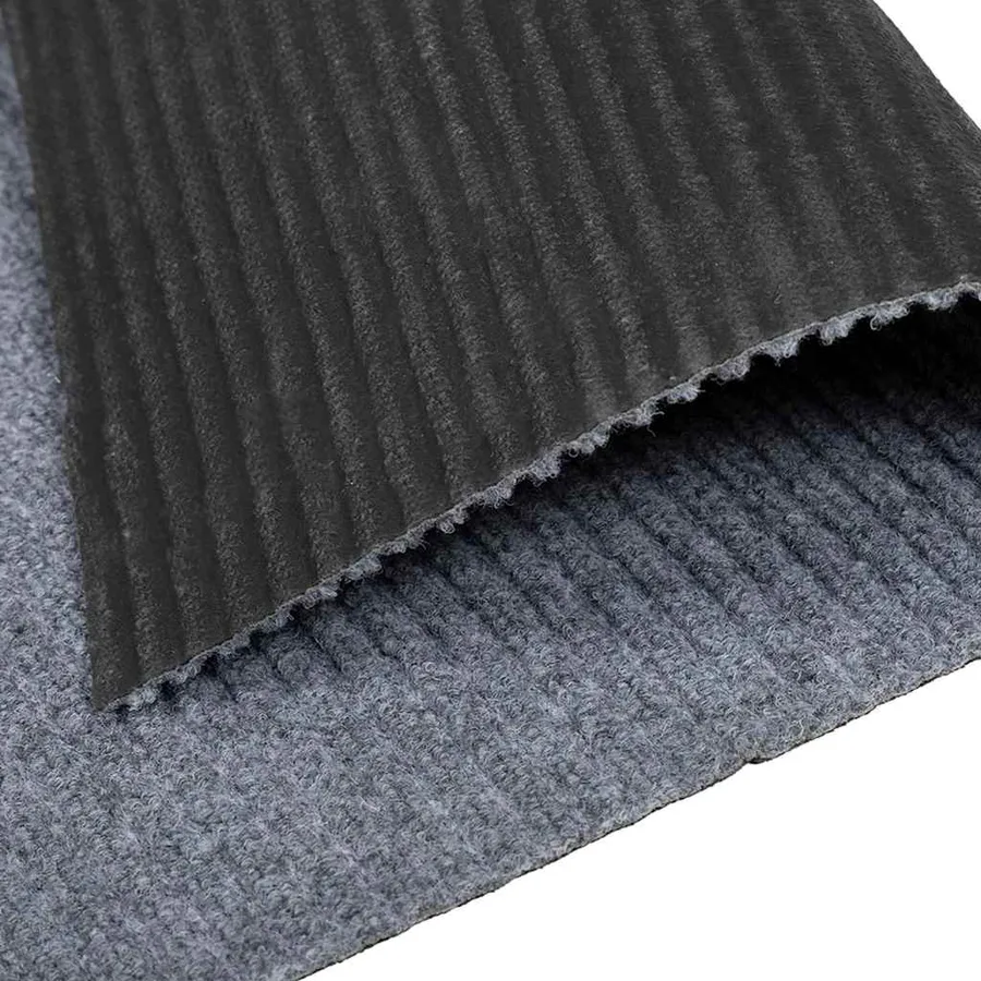 Tapis Couloir Gris clair 100 x 200 cm tissu - 7