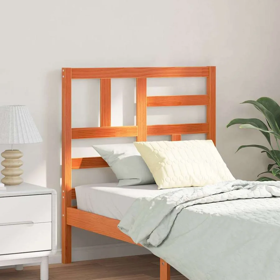 Tête de lit Brun cire 105,5 x 4 x 104 cm Pin massif