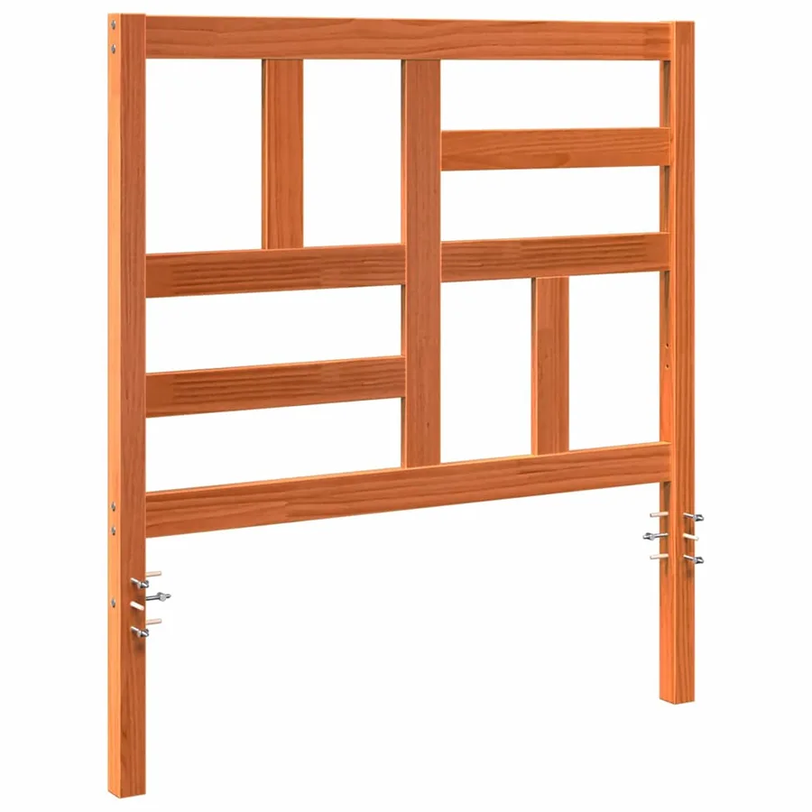 Tête de lit Brun cire 105,5 x 4 x 104 cm Pin massif - 2