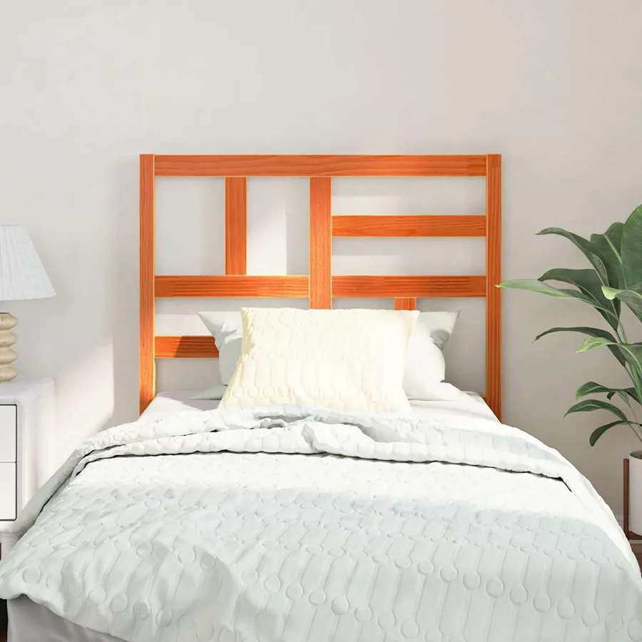 Tête de lit Brun cire 105,5 x 4 x 104 cm Pin massif - 3