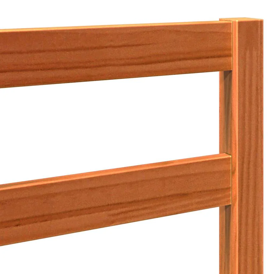 Tête de lit Brun cire 145,5 x 4 x 104 cm Pin massif - 7