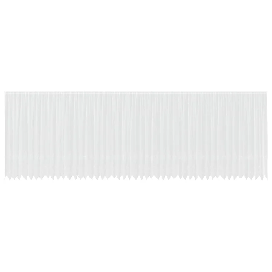 Rideau en Dentelle Floral Blanc 200 x 1200 cm Polyester - 2