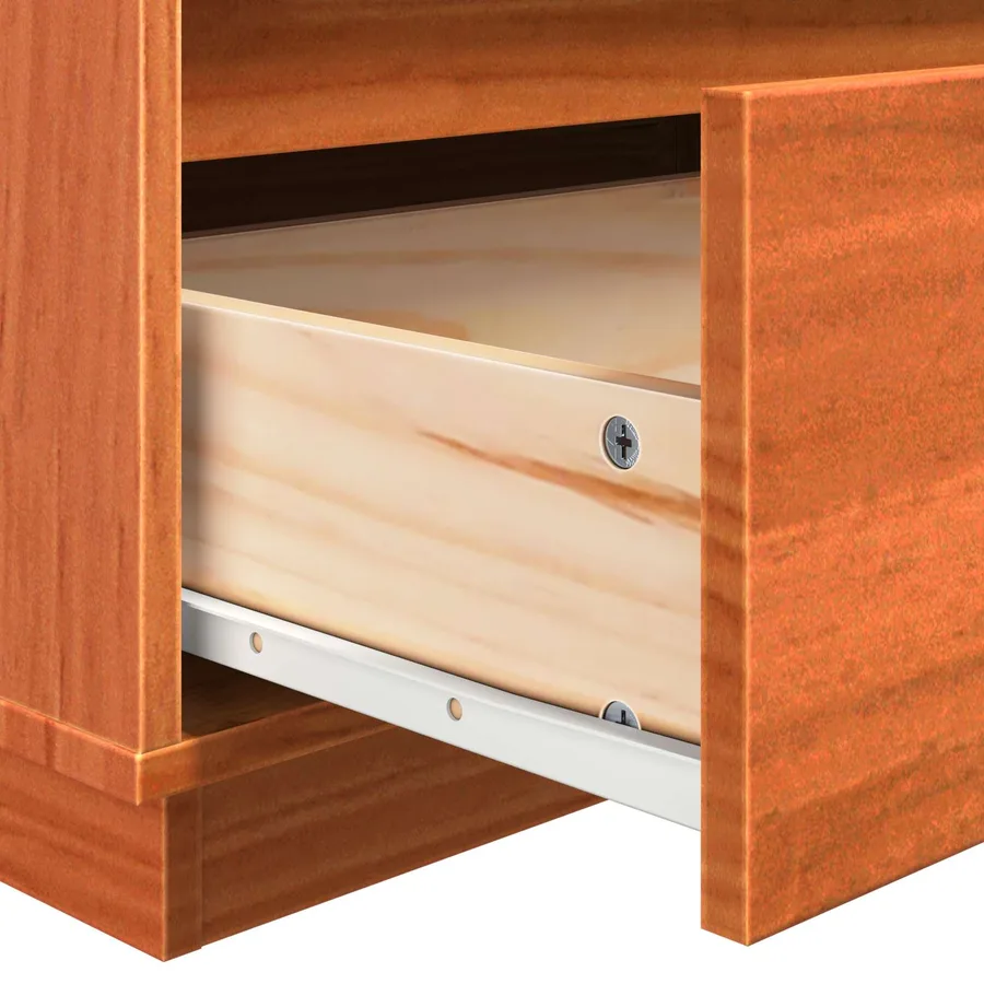 Cabinet de chevet Cire marron 60 x 34 x 51 cm Bois d'ingénierie - 10