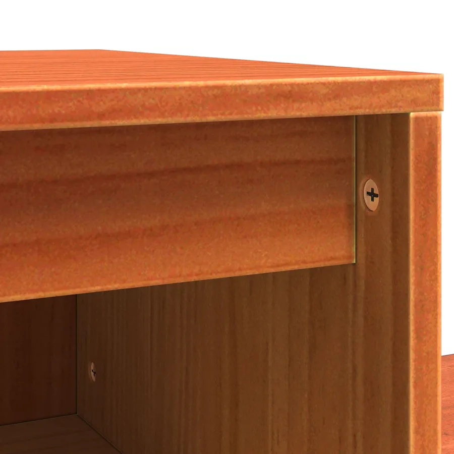 Cabinet de chevet Cire marron 60 x 34 x 51 cm Bois d'ingénierie - 9