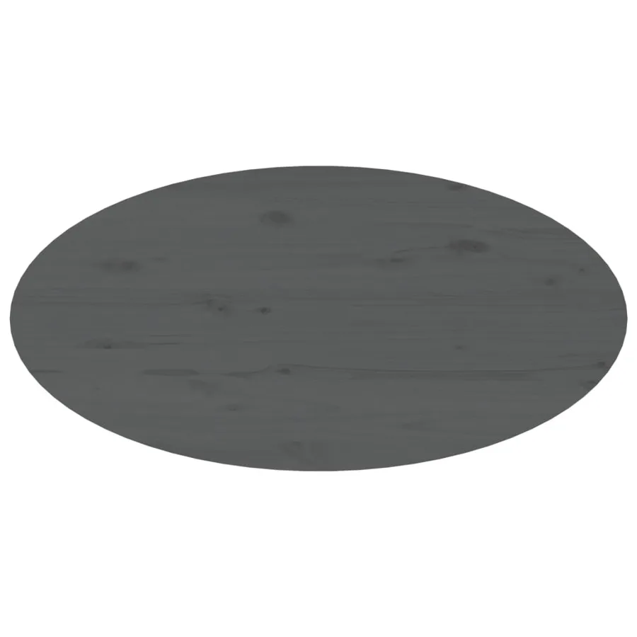 Table basse Gris 80x40x35 cm Bois massif de pin - 6