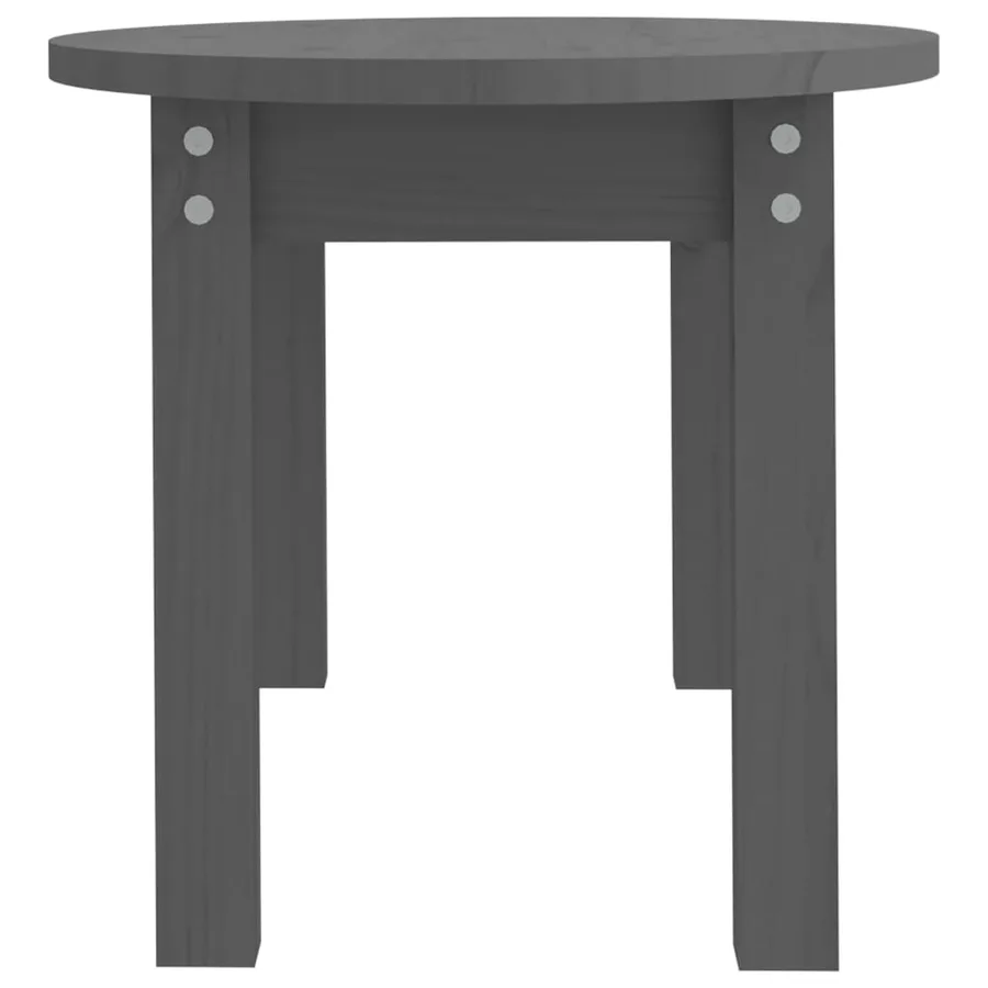 Table basse Gris 80x40x35 cm Bois massif de pin - 7