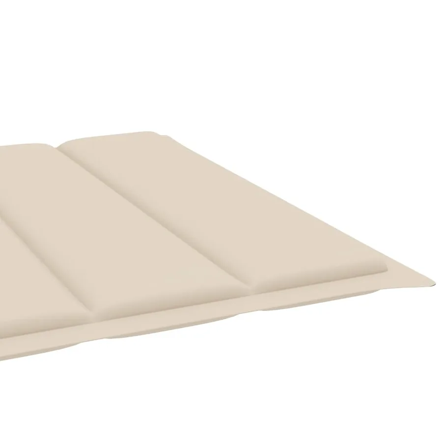 Chaise longue pliable avec coussin Bois d'acacia solide - 15