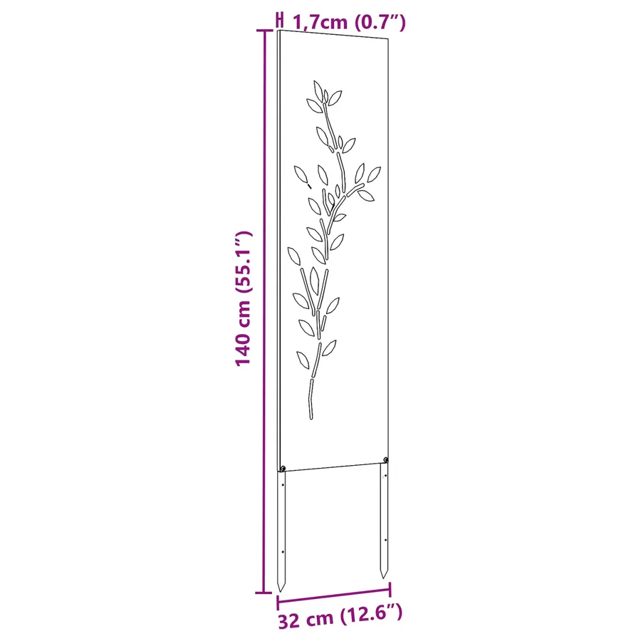 Écran de confidentialité de jardin Anthracite 32 x 140 cm - 10