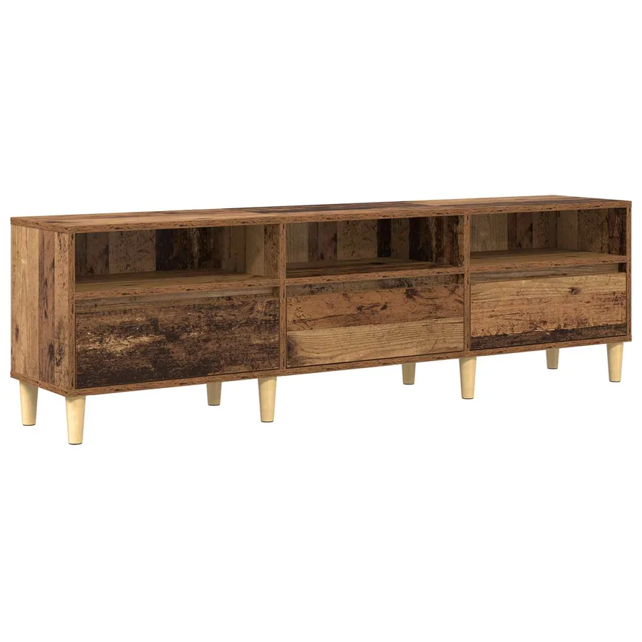 Meuble TV Bois Ancien 150 x 30 x 45 cm Bois d'ingénierie - 2