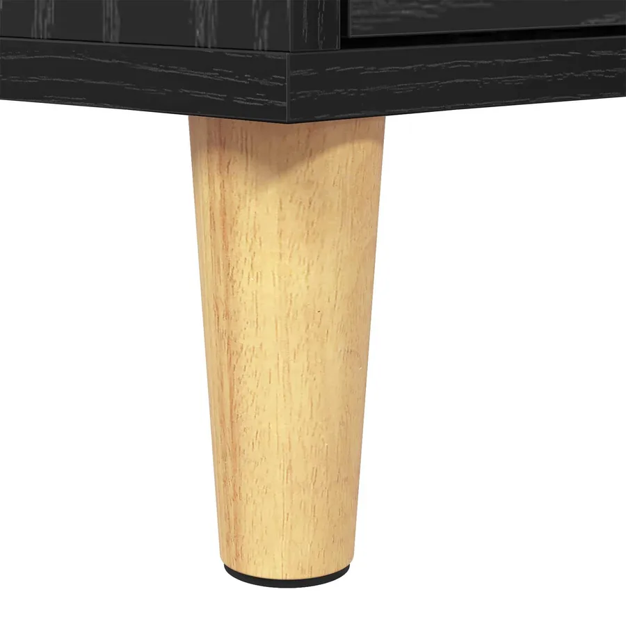 Meuble TV Chêne noir 150 x 30 x 45 cm Bois d'ingénierie - 8