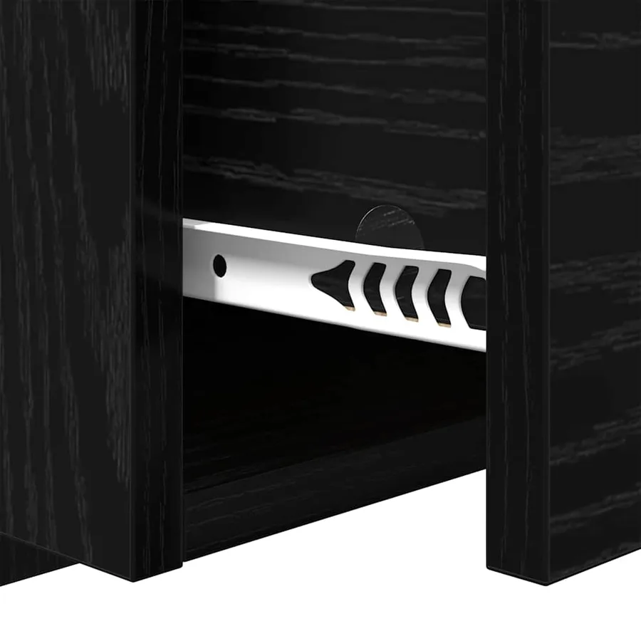 Cabinet de chevet avec tiroir 2 pcs Chêne noir 50 x 32,5 x 80cm - 11