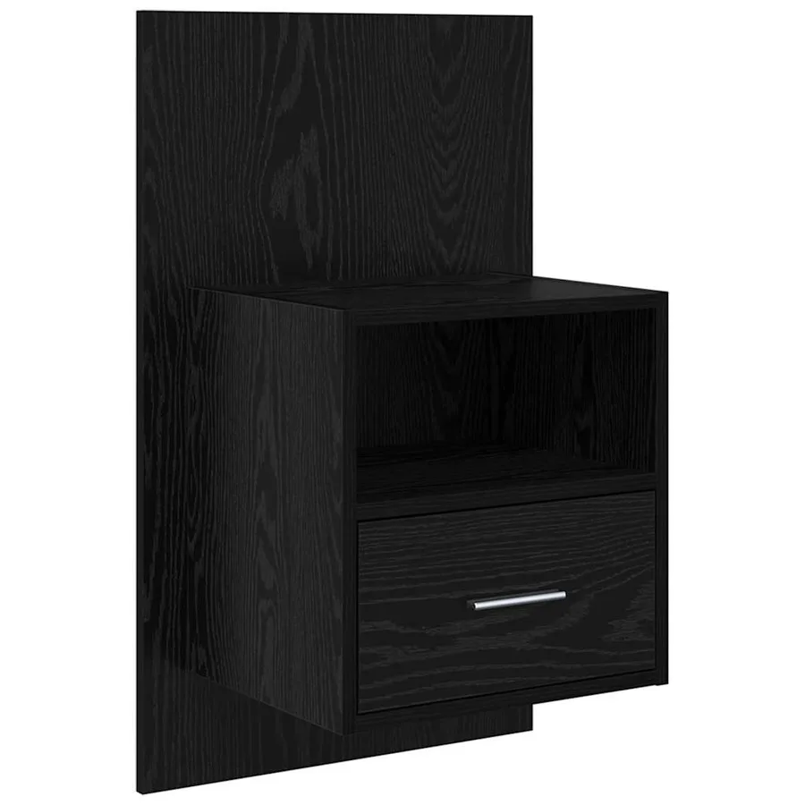 Cabinet de chevet avec tiroir 2 pcs Chêne noir 50 x 32,5 x 80cm - 6