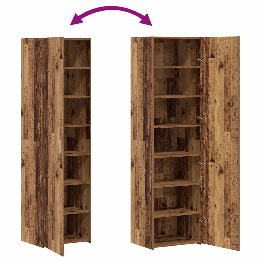 Buffet 2 pcs Bois ancien 50 x 41 x 225 cm - 14