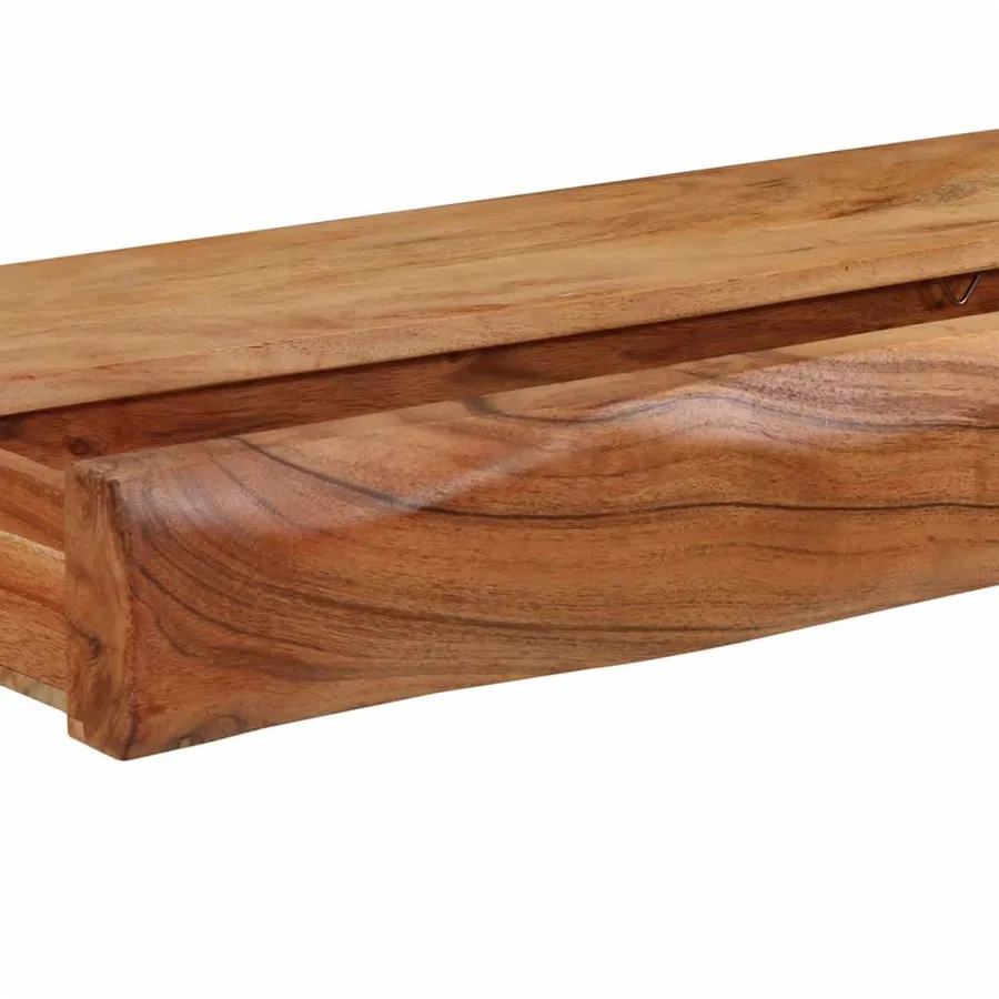 Étagères murales 2 pcs 80x17x8 cm bois massif d'acacia - 10