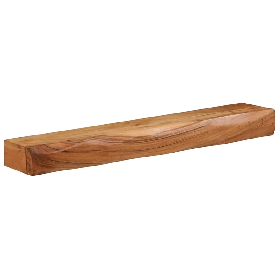 Étagères murales 2 pcs 80x17x8 cm bois massif d'acacia - 4